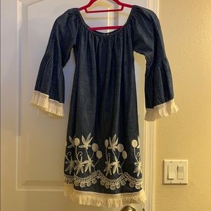 Shyanne Denim & Embroidered Dress (BOOT BARN)